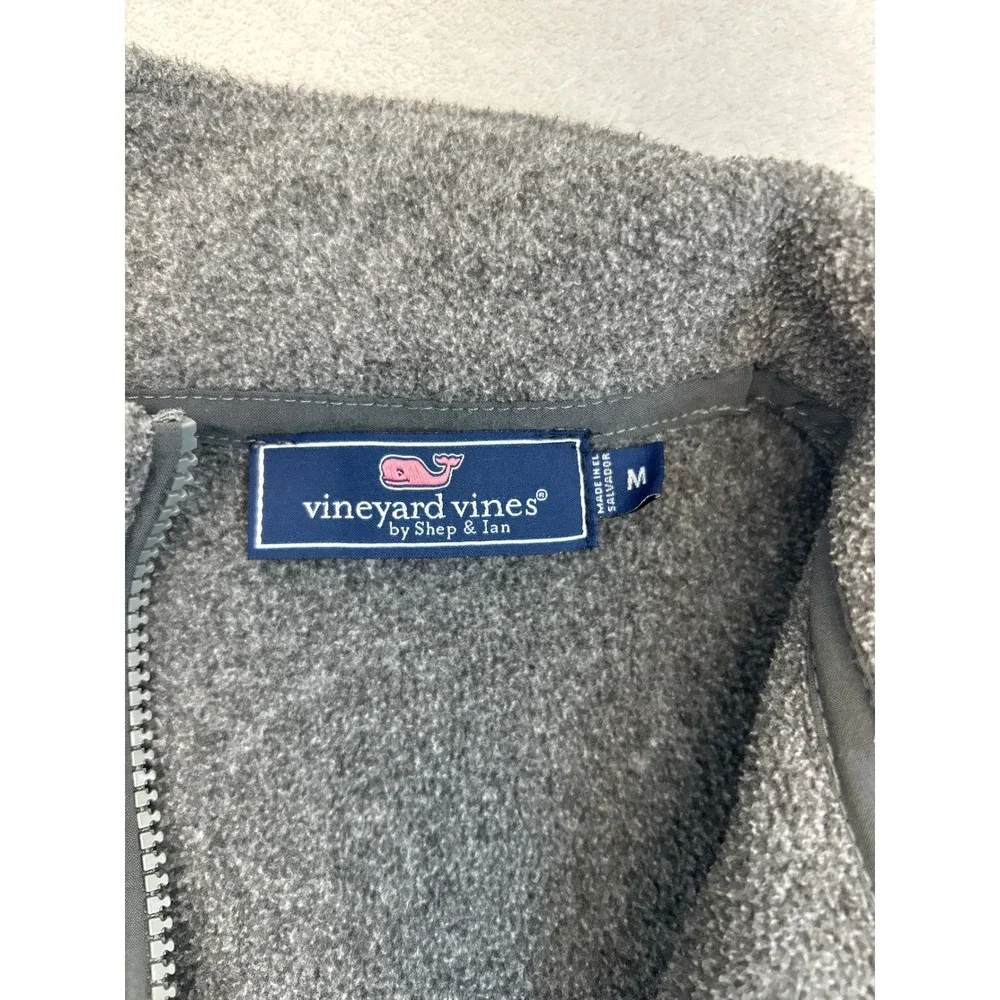 M Gray Fleece Mock Neck Gorpcore